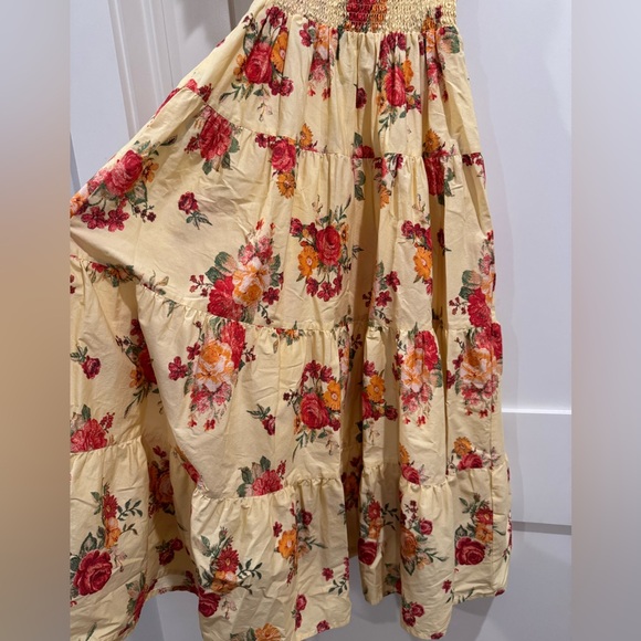 Yellow floral sun dress - Picture 3 of 5